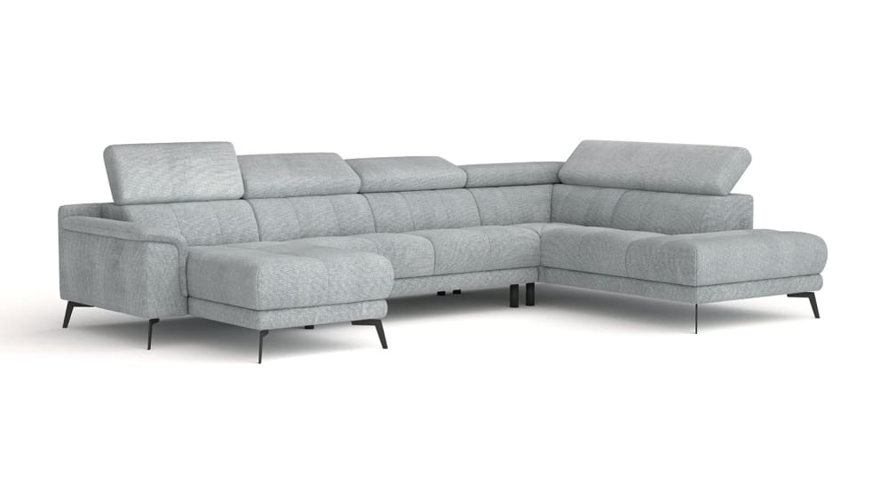 Wohnli Möbelsuche - 6-Sitzer Wohnlandschaft in Stoff