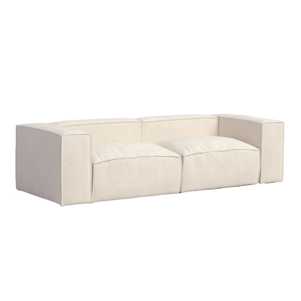 Wohnli Möbelsuche - Sofa 2 Sitzer recycelter Stoff Beige