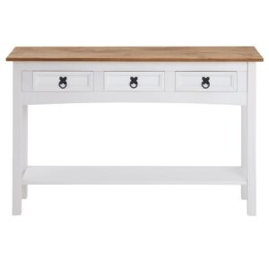 wohnli-moebel-suche-M24041383 Wohnli Möbelsuche - Konsolentisch mit 3 Schubladen aus Kiefer