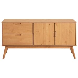Wohnli Möbelsuche - Sideboard mit 2 Türen 2 Schubladen aus Massivholz