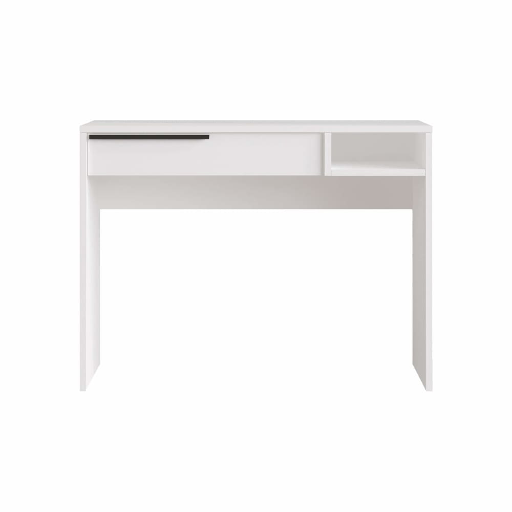 Wohnli Möbelsuche - Schreibtisch mit einem Schubfach aus Weißem Spanplatte modern