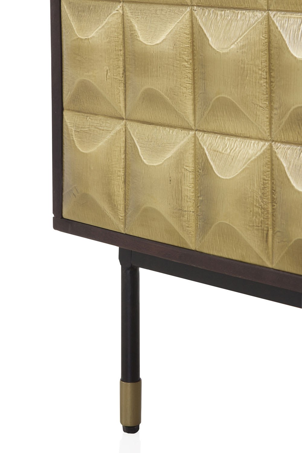 Sideboard mit 2 Türen aus massivem Mangoholz 40x75x85cm Holz Braun GEESE HOME Möbel Esszimmermöbel Sideboards, Highboards & niedrige Anrichten