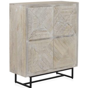 wohnli-moebel-suche-M24043385 Wohnli Möbelsuche - Highboard aus massivem Mangoholz in patiniertem Weiß