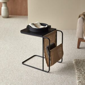 Beistell-Couchtisch aus massivem Mangoholz 55x57x40cm Holz Schwarz Tikamoon Möbel Wohnzimmermöbel Beistelltische