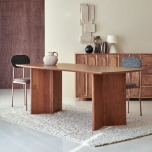 Tisch aus massivem Akazienholz 6 Pers. 200x75x90cm Holz Braun Tikamoon Möbel Esszimmermöbel Esstische