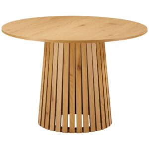 wohnli-moebel-suche-M24045093 Wohnli Möbelsuche - Runder Esstisch aus Holz im skandinavischen Stil 110cm