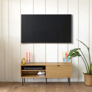 TV-Möbel 120cm 120x50x40cm Spanplatte Braun Happy Garden Möbel Wohnzimmermöbel TV-Möbel