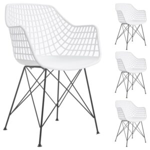 Wohnli Möbelsuche - 4er-Set Gartenstühle aus Kunststoff