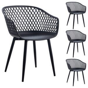 Wohnli Möbelsuche - 4er-Set Gartenstuhl aus Kunststoff