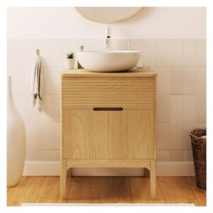 wohnli-moebel-suche-M24048781-1 Einzelwaschtisch + Waschbecken 60x78x50cm Holz Beige Mob In Möbel Badezimmermöbel Waschtische