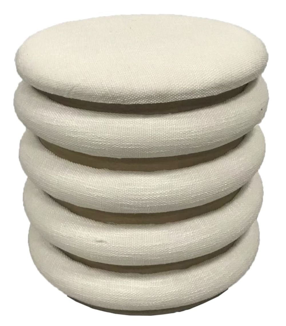 Wohnli Möbelsuche - Pouff rund aus Stoff Ø cm 40x42