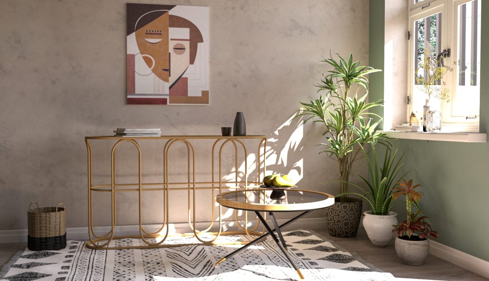 Holz und Glas schwarz und braun 80x46