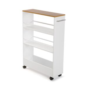 Wohnli Möbelsuche - Küchenwagen mit 3 Regalböden aus Spanplatte in Holzoptik