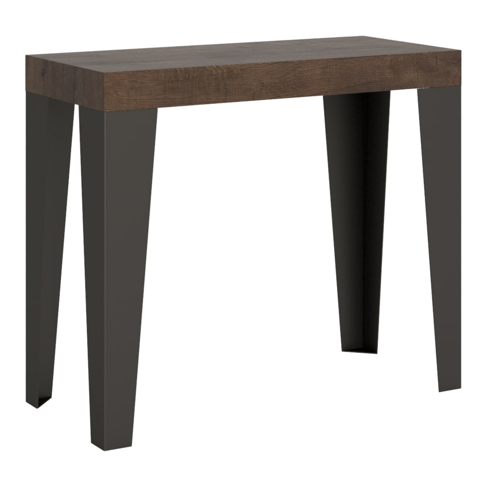 wohnli-moebel-suche-M24056973 Wohnli Möbelsuche - Ausziehbarer Konsolentisch 90x40/300cm in Holzoptik Nussbaum