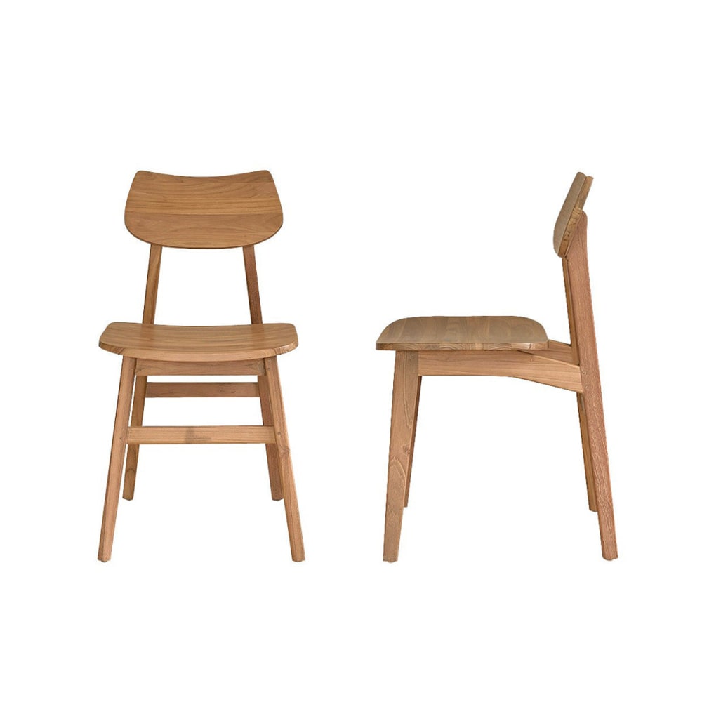 Wohnli Möbelsuche - Set aus 2 massiven Teakholzstühlen
