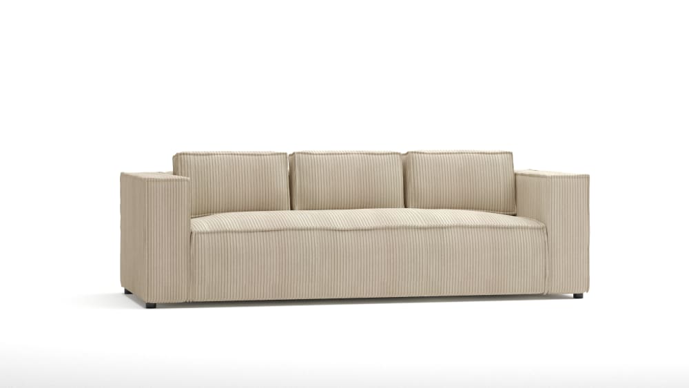 Wohnli Möbelsuche - Modernes Sofa 3-Sitzer aus Cord-Stoff