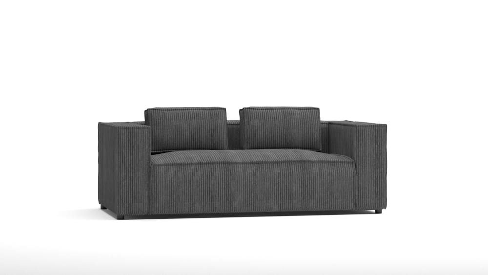 Wohnli Möbelsuche - Modernes Sofa 2-Sitzer aus Cord-Stoff