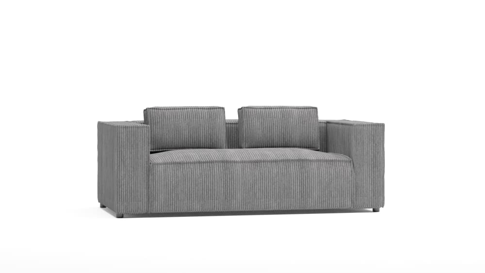 Wohnli Möbelsuche - Modernes Sofa 2-Sitzer aus Cord-Stoff