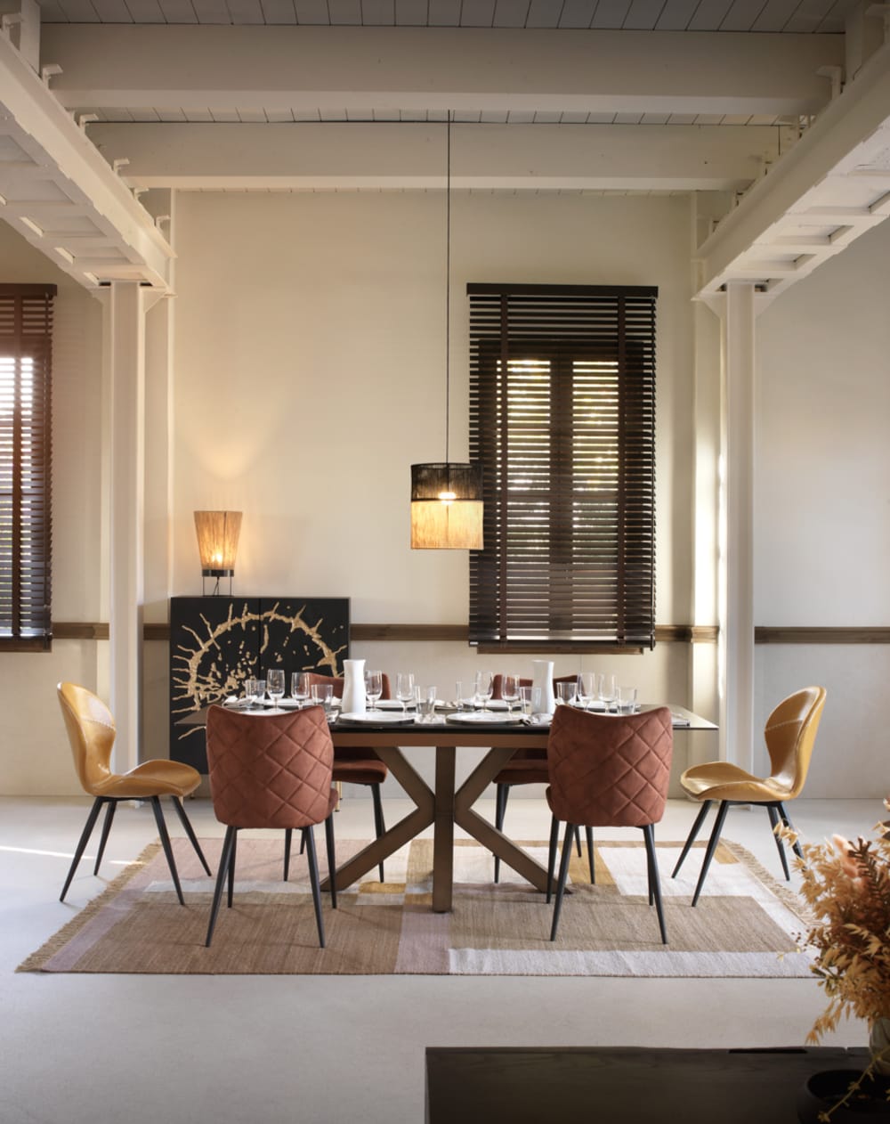 Ausziehbarer  Keramiktisch 160/210x90 cm weiß 90x76x160cm Keramik Weiß GEESE HOME Möbel Esszimmermöbel Esstische