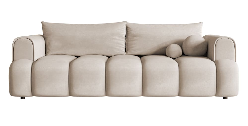 wohnli-moebel-suche-M24065767 Wohnli Möbelsuche - 3-Sitzer-Sofa mit Schlaffunktion und Samtbezug