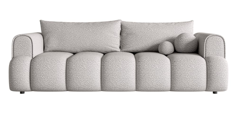 wohnli-moebel-suche-M24065768 Wohnli Möbelsuche - 3-Sitzer-Sofa mit Schlaffunktion und Bouclé-Bezug