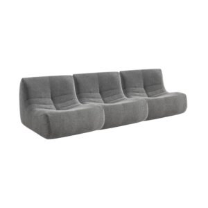 wohnli-moebel-suche-M24066879 Wohnli Möbelsuche - 3er-Set Sessel mit strukturiertem Bouclé-Bezug grau