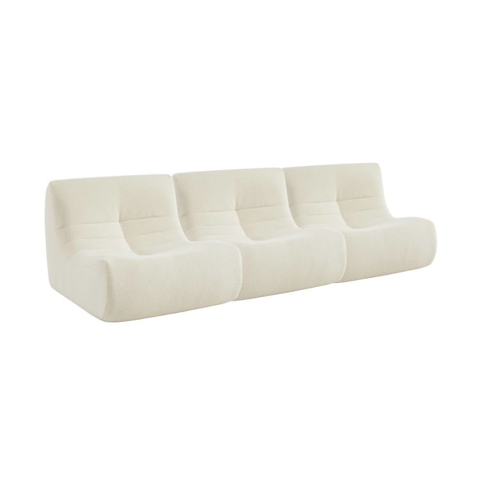 wohnli-moebel-suche-M24066880 Wohnli Möbelsuche - 3er-Set Sessel mit strukturiertem Bouclé-Bezug weiß