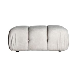 Wohnli Möbelsuche - Fußstütze aus Polyester in cremefarbener Farbe 93x54x40cm