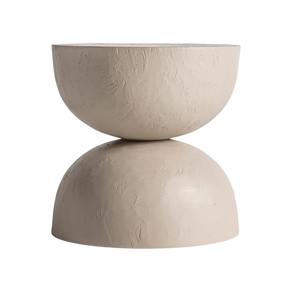 wohnli-moebel-suche-M24067016 Wohnli Möbelsuche - Beistelltisch aus Ton in hellbrauner Farbe 45x45x45cm