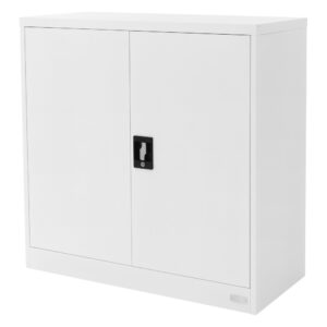 Wohnli Möbelsuche - Aktenschrank Metallschrank Weiß 90x40x90cm