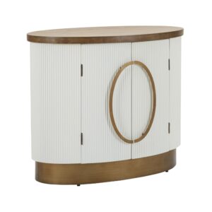 Wohnli Möbelsuche - Schrank aus Holz weiß und braun cm 79x48x67