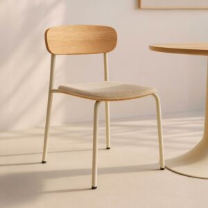 wohnli-moebel-suche-M24075118-1 Set mit 2 stapelbaren beigen Holzstühlen 52x78x46cm Holz Beige Oviala Möbel Esszimmermöbel Stühle