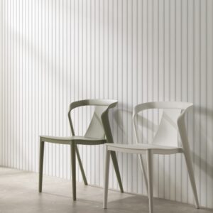 wohnli-moebel-suche-M24075682-1 4er Set pp weiß 50x77x55cm PVC - Polyvinlychlorid Weiß GEESE HOME Möbel Esszimmermöbel Stühle