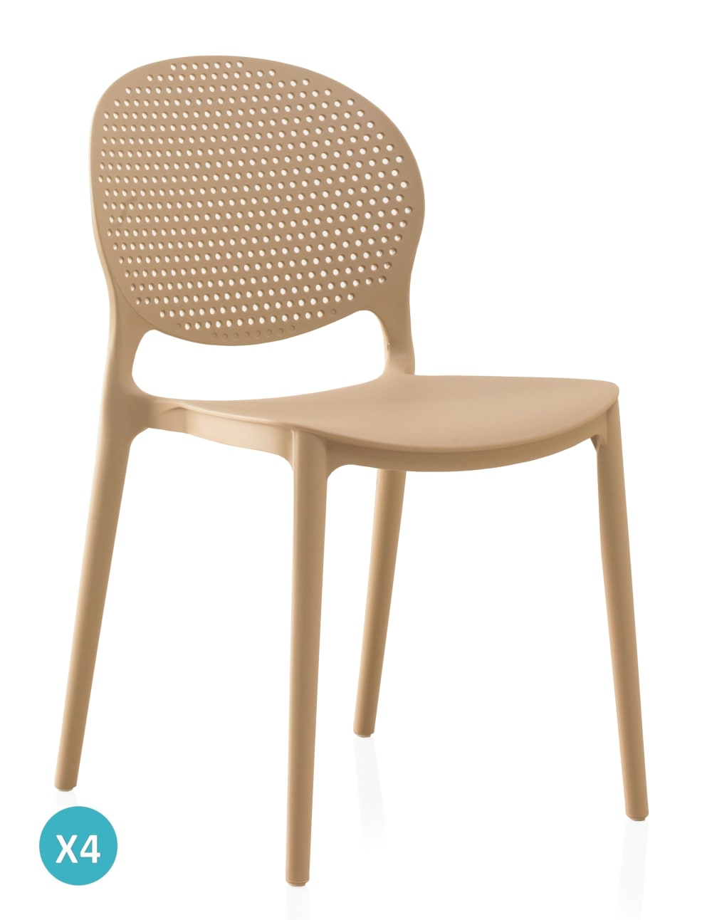 Wohnli Möbelsuche - 4er Set pp kamelfarb
