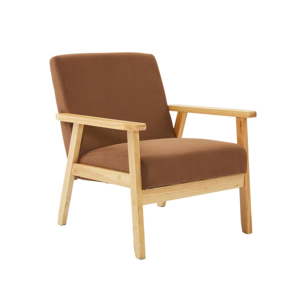 wohnli-moebel-suche-M24077565 Wohnli Möbelsuche - Skandinavischer Sessel mit Cord-Bezug braun