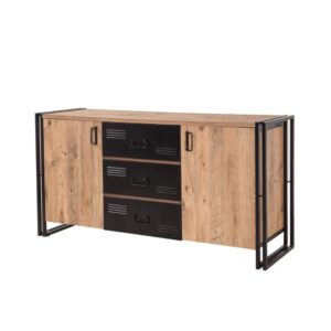 Wohnli Möbelsuche - Sideboard im Industriestil mit Türen und Schubladen