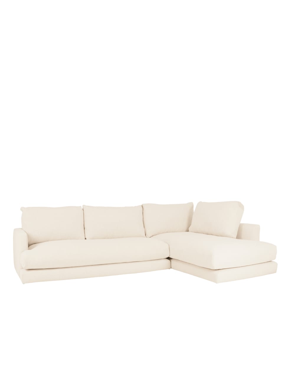 wohnli-moebel-suche-M24078782 Wohnli Möbelsuche - 3-/4-Sitzer-Sofa mit Chaise Longue rechts in Off-White