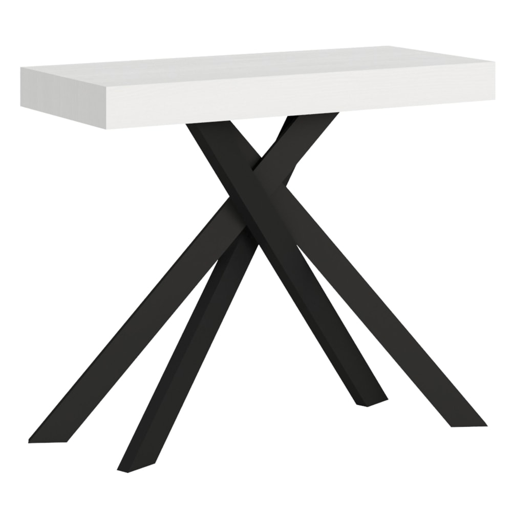 Wohnli Möbelsuche - Ausziehbarer Konsolentisch 90x40/196 cm in Holzoptik