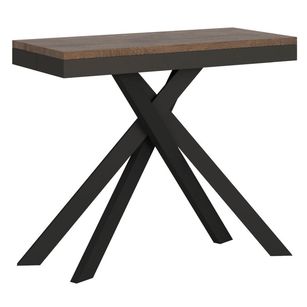 Wohnli Möbelsuche - Ausziehbarer Konsolentisch 90x40/300 cm in Holzoptik