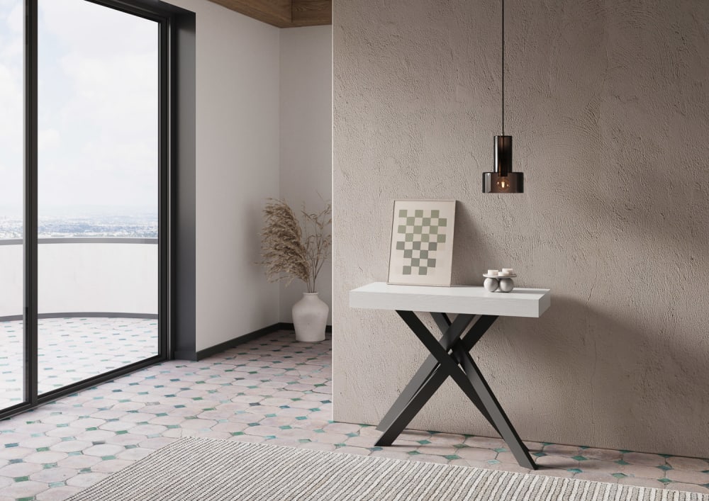 90x77x40cm Spanplatte Weiß Ityhome Möbel Wohnzimmermöbel Konsolentische