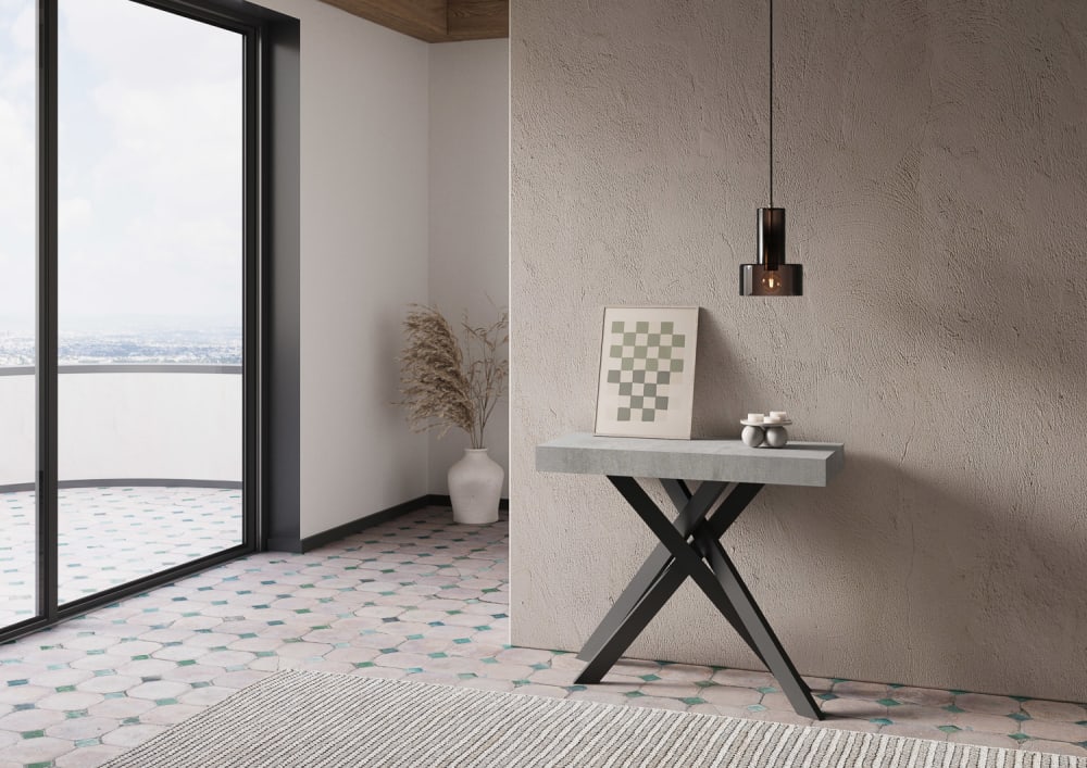 90x77x40cm Spanplatte Grau Ityhome Möbel Wohnzimmermöbel Konsolentische