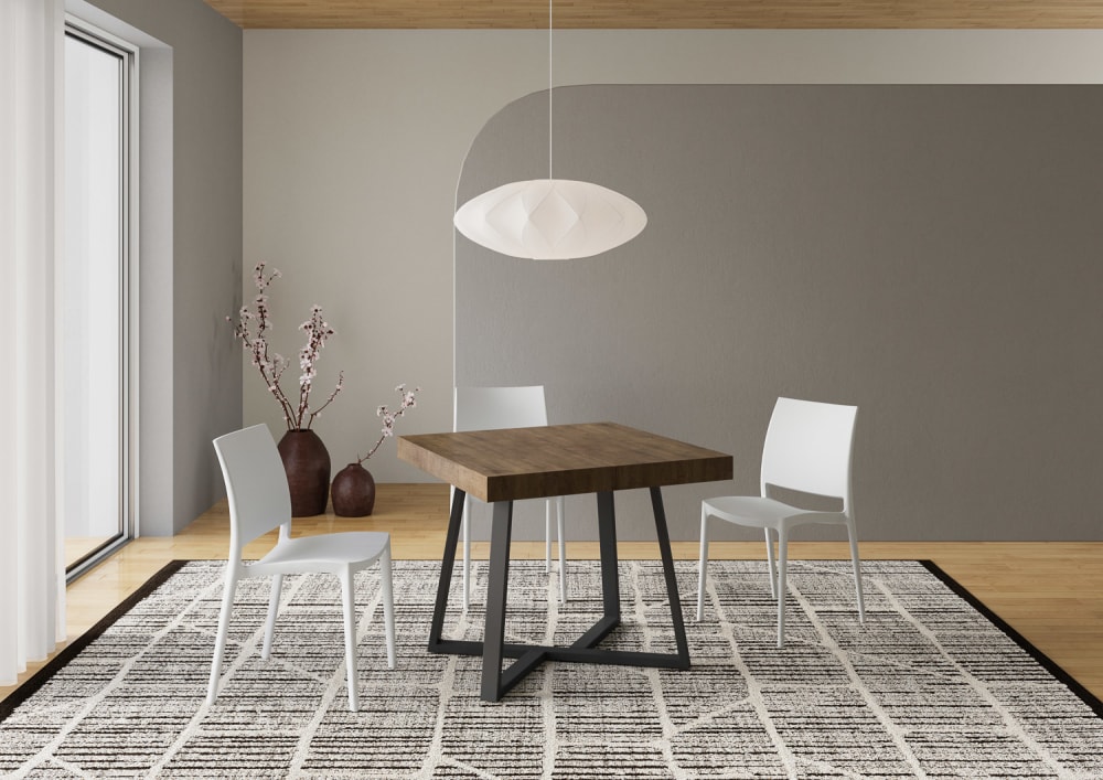 90x77x90cm Spanplatte Braun Ityhome Möbel Esszimmermöbel Esstische