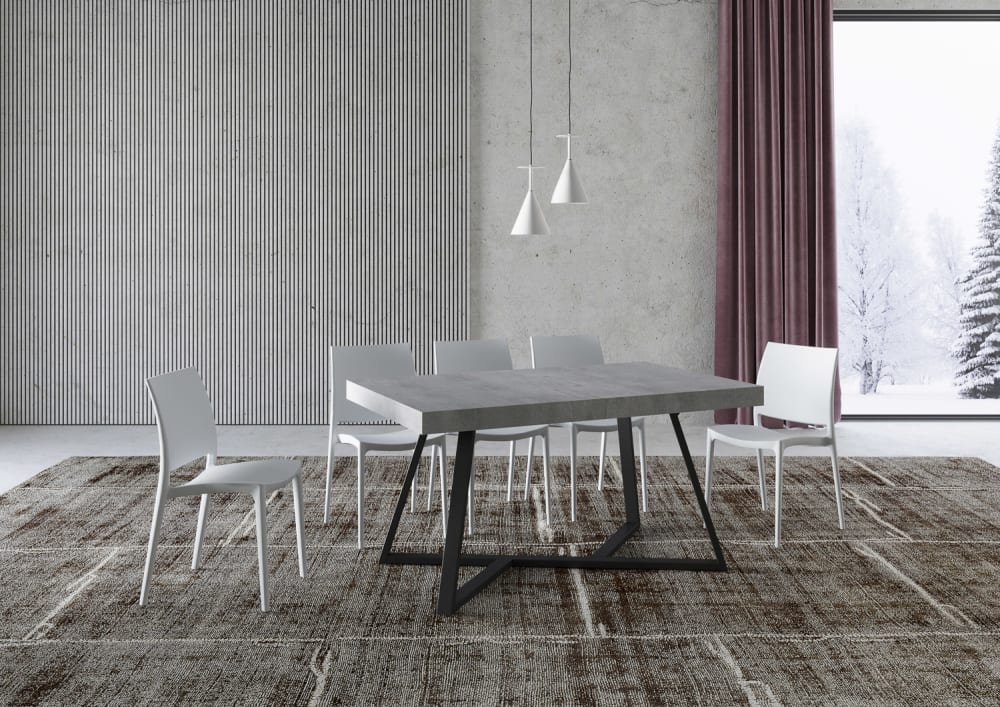 160x77x90cm Spanplatte Grau Ityhome Möbel Esszimmermöbel Esstische