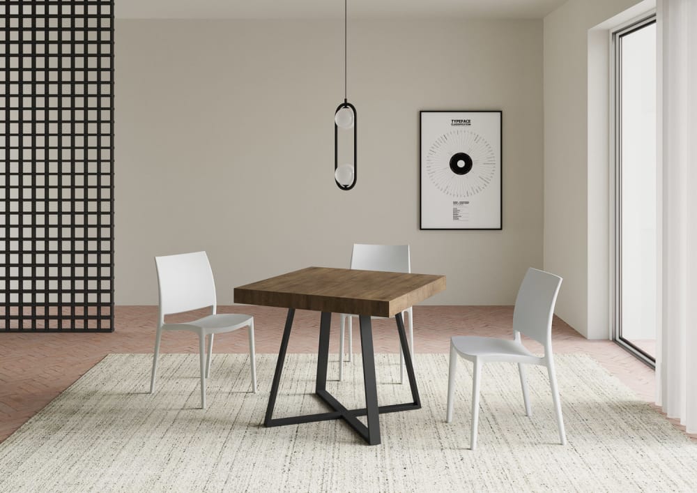 90x77x90cm Spanplatte Braun Ityhome Möbel Esszimmermöbel Esstische