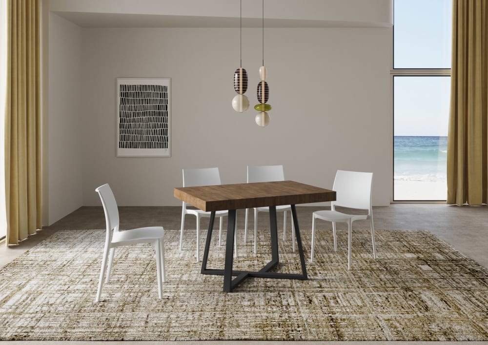 120x77x80cm Spanplatte Braun Ityhome Möbel Esszimmermöbel Esstische