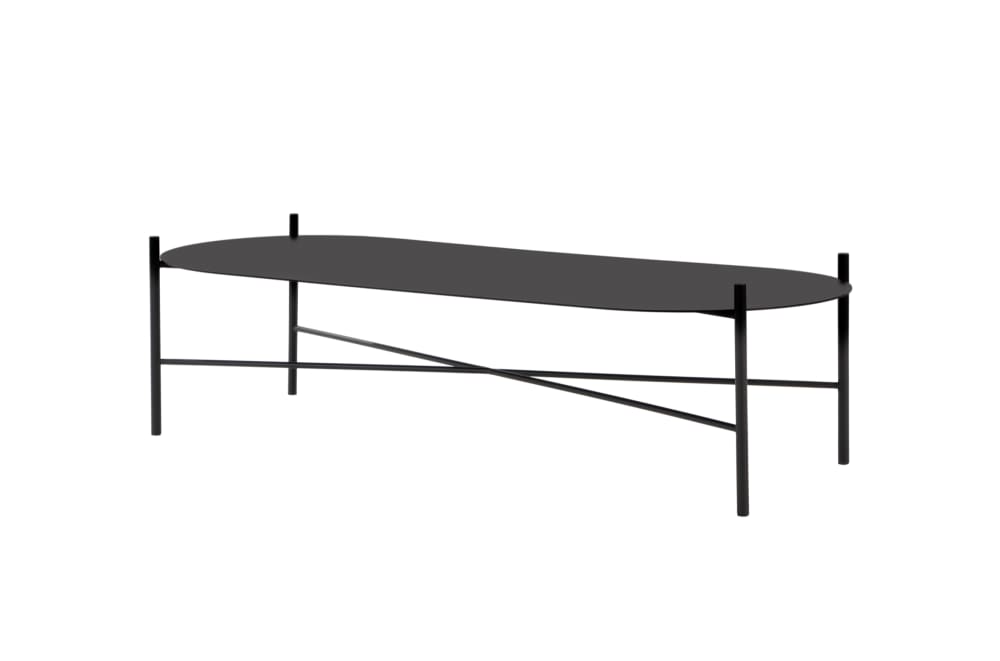 wohnli-moebel-suche-M24080845 Wohnli Möbelsuche - Ovaler Couchtisch aus pulverbeschichtetem Stahl