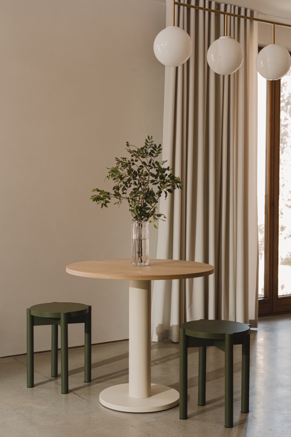 65x73x65cm Metall Beige noo.ma Möbel Esszimmermöbel Esstische