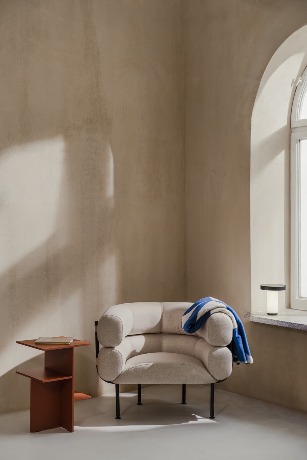 36x57x36cm Spanplatte Kupfer noo.ma Möbel Wohnzimmermöbel Beistelltische