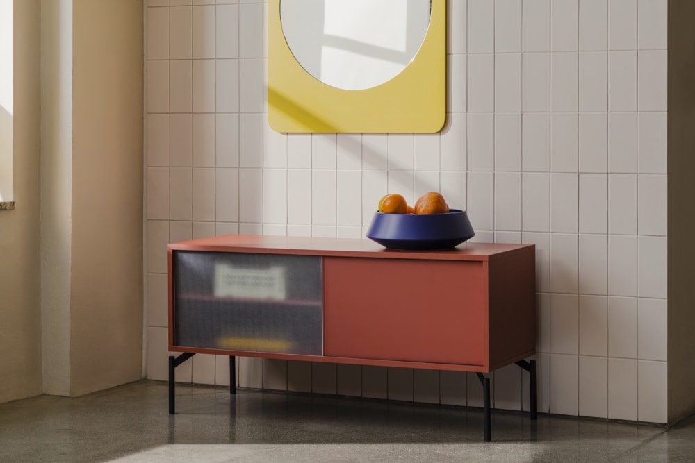 116x55x42cm Spanplatte Kupfer noo.ma Möbel Wohnzimmermöbel TV-Möbel