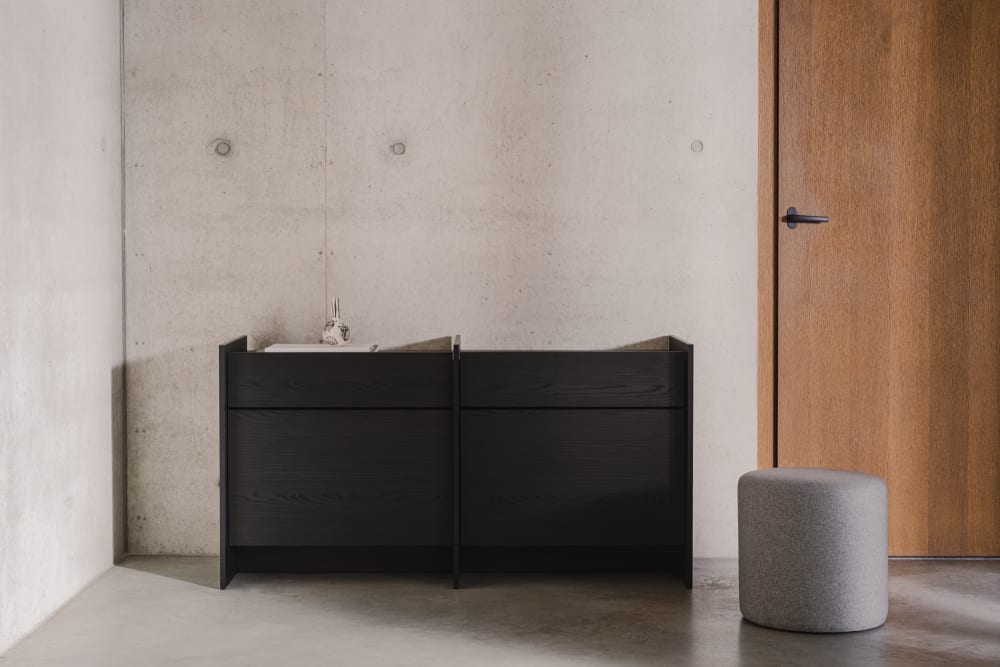 146x76x51cm Spanplatte Schwarz noo.ma Möbel Esszimmermöbel Sideboards, Highboards & niedrige Anrichten